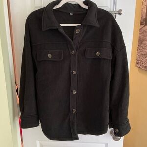 Women's Black Button-Up Jacket